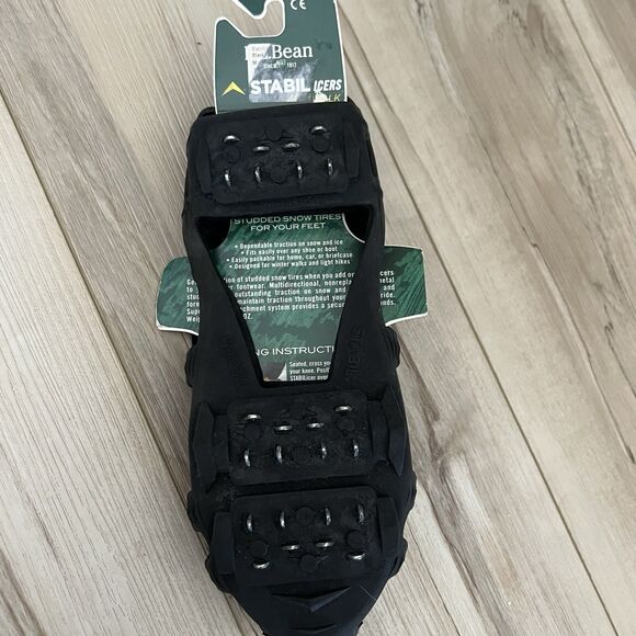 L.L. Bean Unisex Stabilicers Traxx Traction Device Snow Outdoor Medium Black - Picture 1 of 7